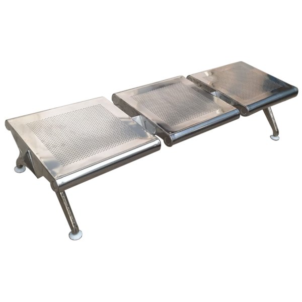 3 Seater Waiting Bench - Without Back and Arm Support