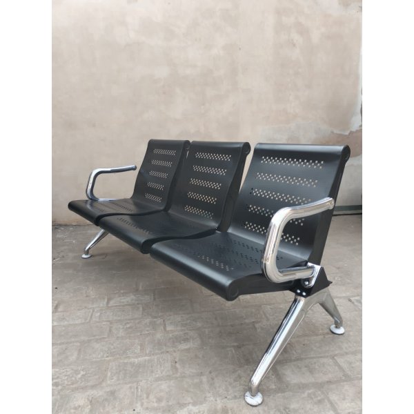 3-Seater Waiting Chair with Chrome Handle Legs Best