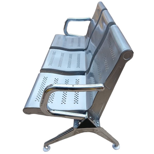 Airport / Hospital 3 Seater Waiting chair with Curved Armrest