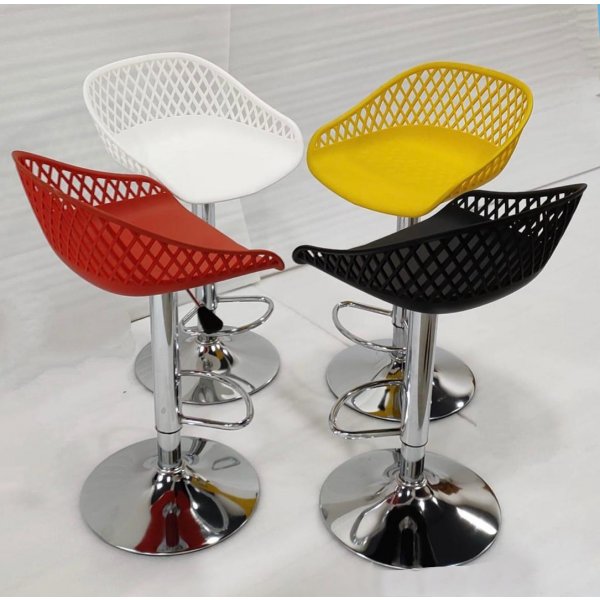 Bar Stool In Fiber with Chrome Finish Best