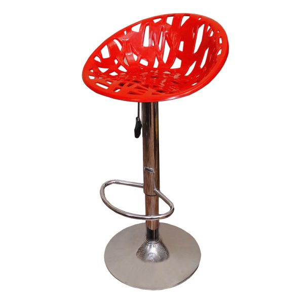 Bar Stool with Designer Plastic Seat