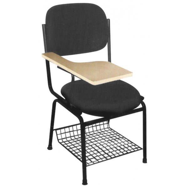 Black Writing Pad Chair for Coaching Centres