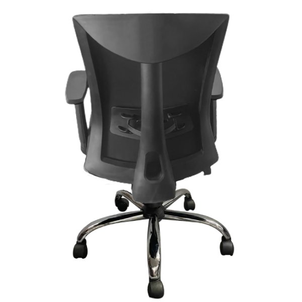 Bonai Fixed Arm Chair - Visitor Chair in Black