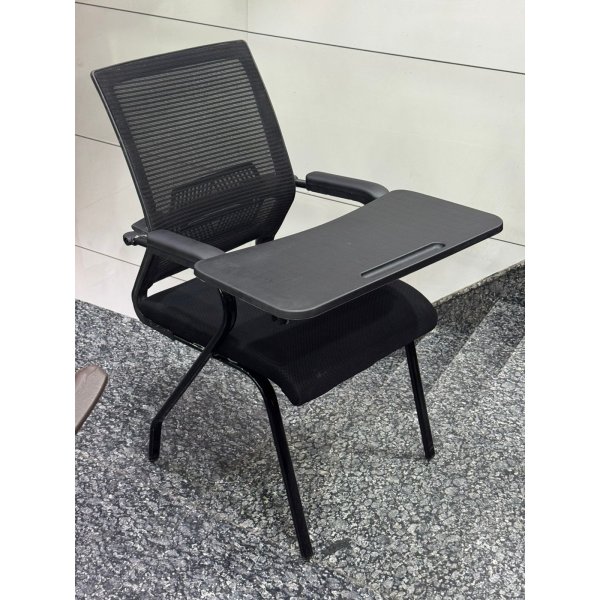 Classroom Desk - Writing Pad Chair in Black Best