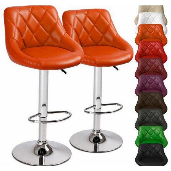 Classy Bar Stool In Metal and Leatherette Finish Best