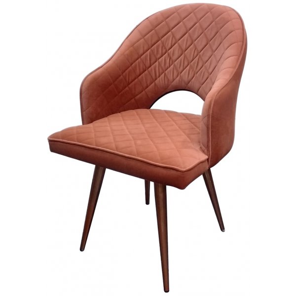 Collins Restaurant Chair in Dark Peach - Stylish and Durable Dining Solution