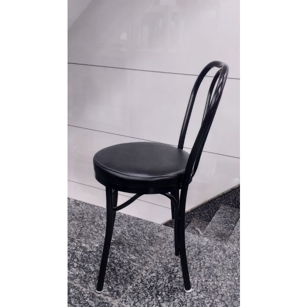Cushion Restaurant Chair in Designer Black Cushion Seat Best