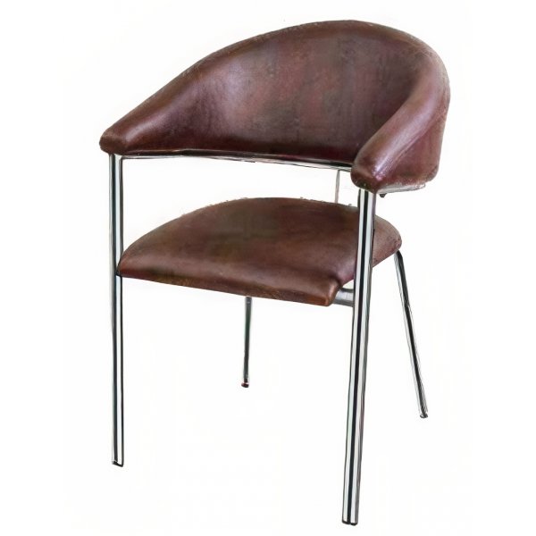 Cushion Seat Restaurant Chair in Brown: Comfort Meets Style