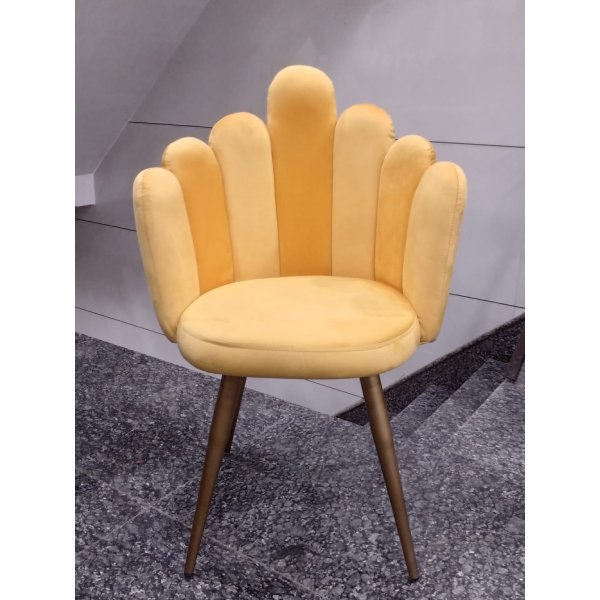 Designer Restaurant Chair in Yellow Color