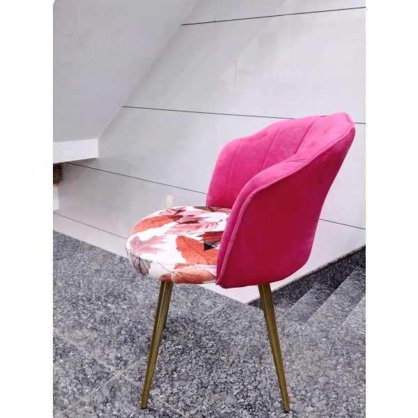Dining Chair For Restaurant, Hotel and Home By Crystal in Pink Design