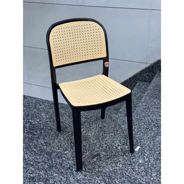 Double Colored Armless Cafe Chair Design