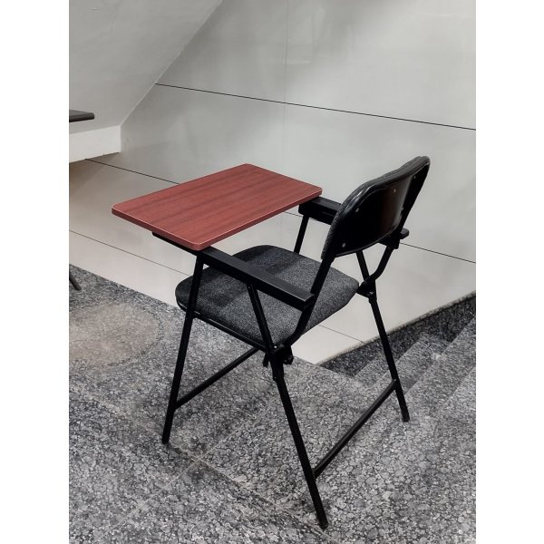 Full Size Writing Tablet Chair in Black Design