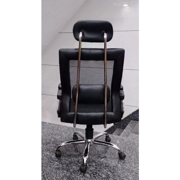 High Back - Mesh Chair for Office, Workstation (Black) Fix Handle Best