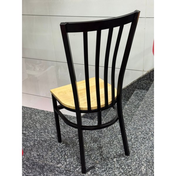 High Back Wooden Seat Restaurant Chair Best