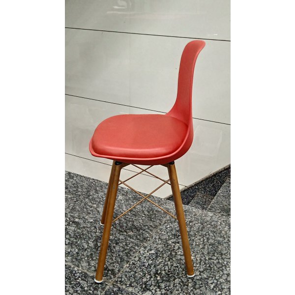 Modern Restaurant/Cafe Chair - Golden Powder Coat Finish Design