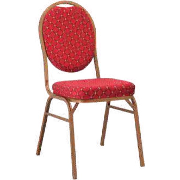 Oval Back Banquet Chair in Red - Elegant Seating for Every Occasion