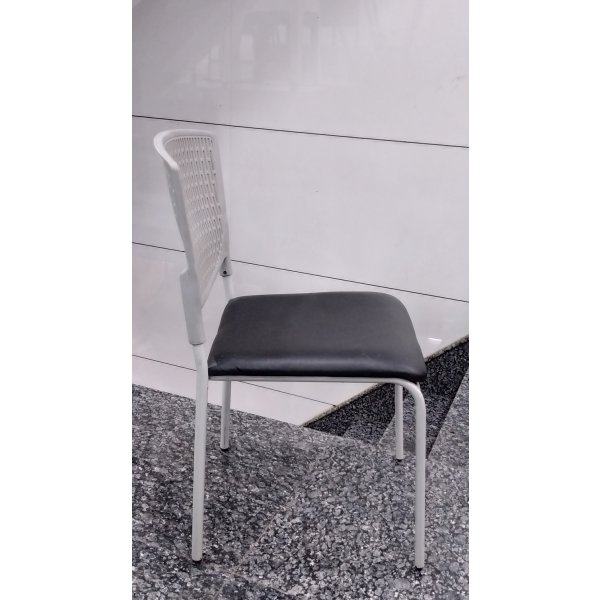 Plastic Chair - Multipurpose Cushion Plastic Chair in Powder-Coated Leg Design