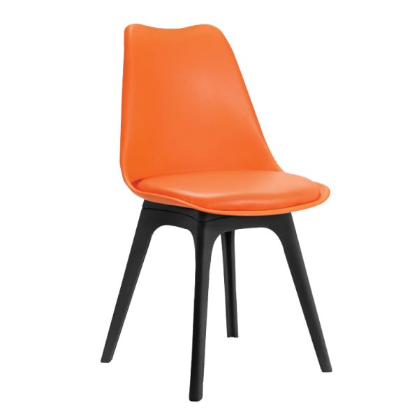 Plastic Restaurant Chair (Orange)