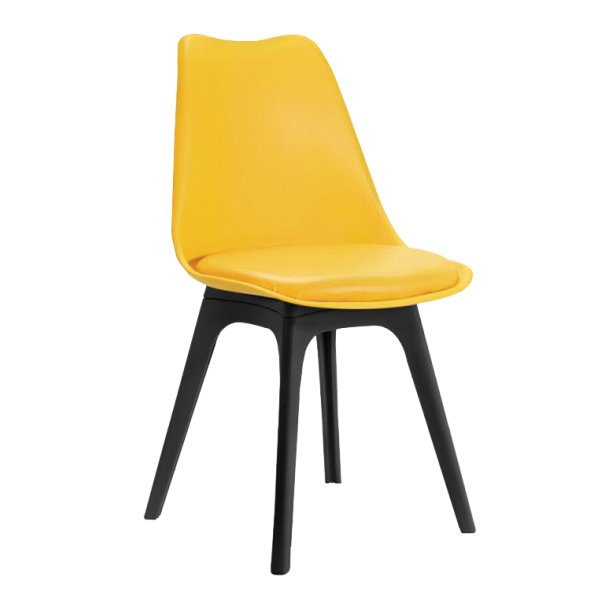 Plastic Restaurant Chair (Yellow)