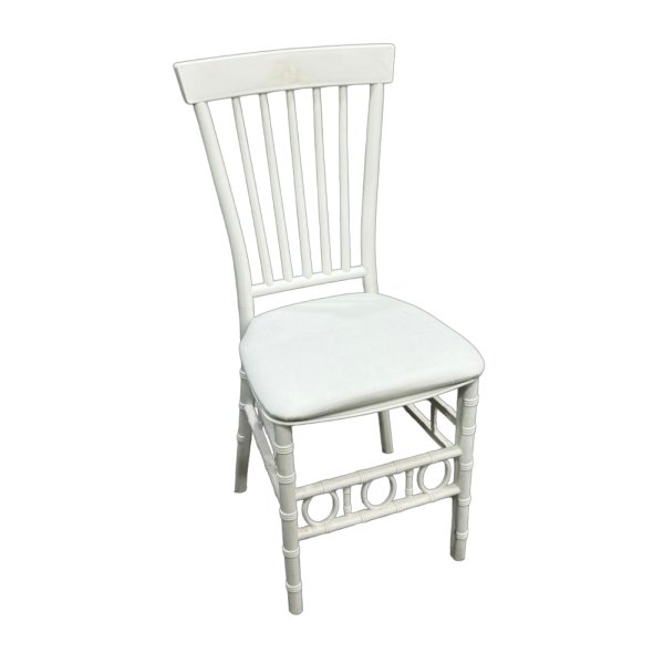Pure White Wedding Chair - Elegance and Comfort for Every Event
