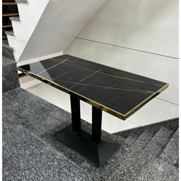 Pyramid Double Pillar Restaurant Table - Stylish and Durable Dining Solution