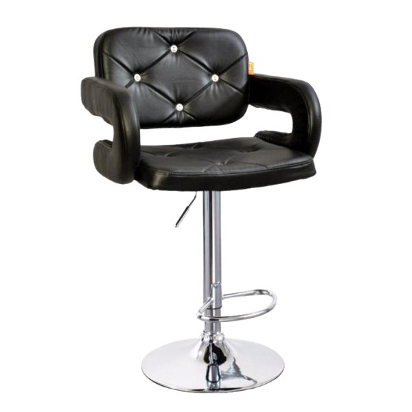 Restaurant Bar Stool Chair In Black Seat Finish