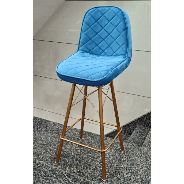 Restaurant Bar Stool in Golden Finish