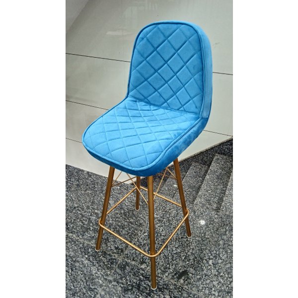 Restaurant Bar Stool in Golden Finish Design