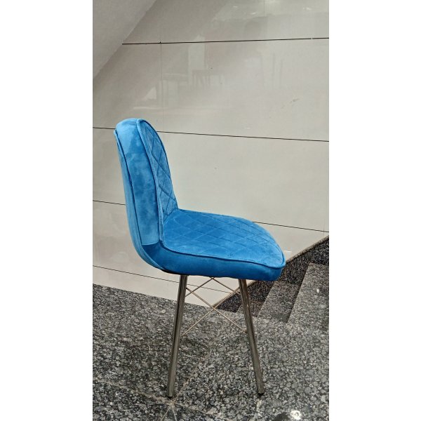 Restaurant Dining Chair with Double Foam Seat (Golden Frame) Design