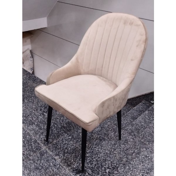 Somova Restaurant Dining Chair - Light Beige Elegance