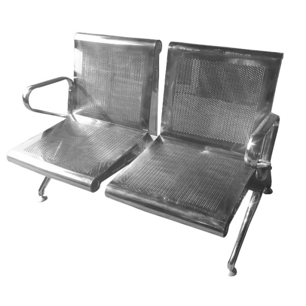 Stainless Steel 2 Seater Chair