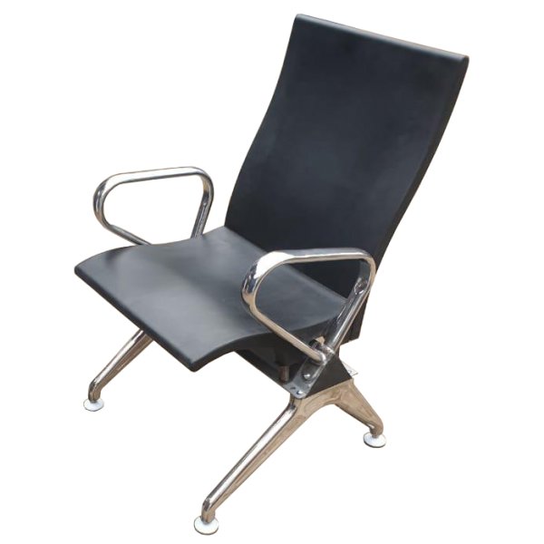 Stainless Steel Single Seater Chair in PU