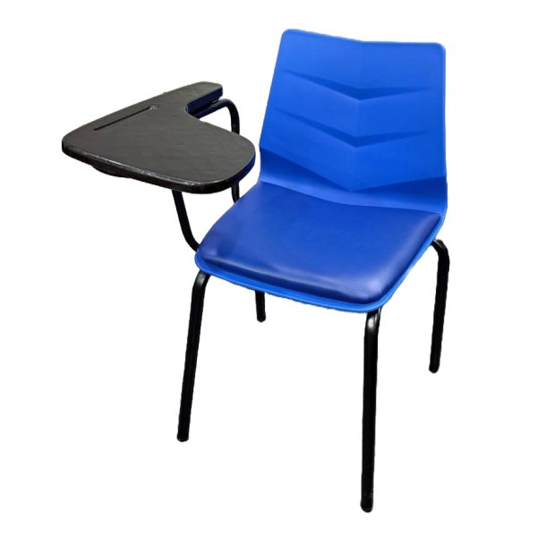 Trendy Blue Color Writing Pad Chair