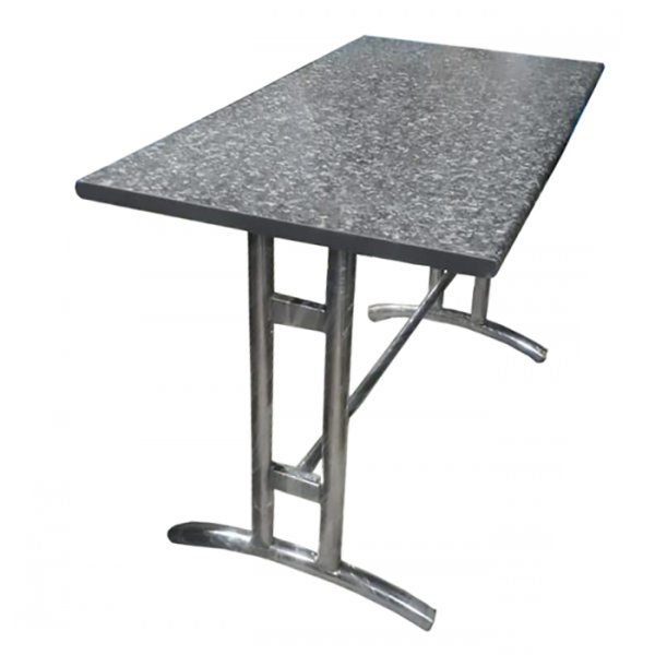 Wooden Restaurant Table with Marble Sunmica Top