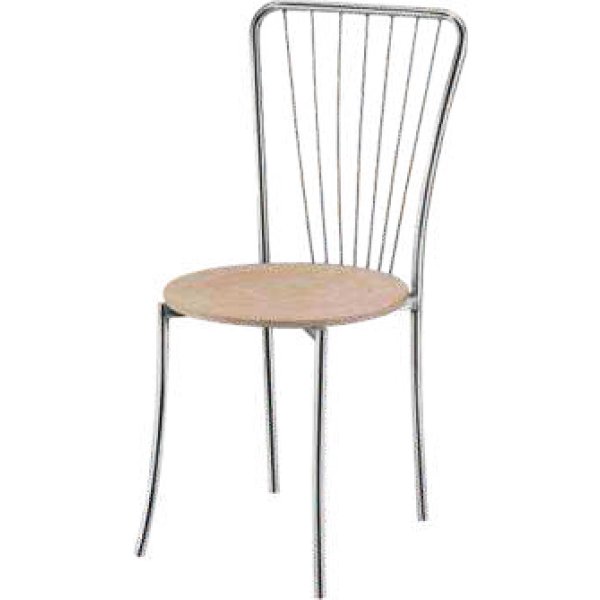 Wooden Round Chair with Designer Jali