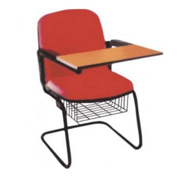 Writing Pad Chair with Stainless Steel Frame
